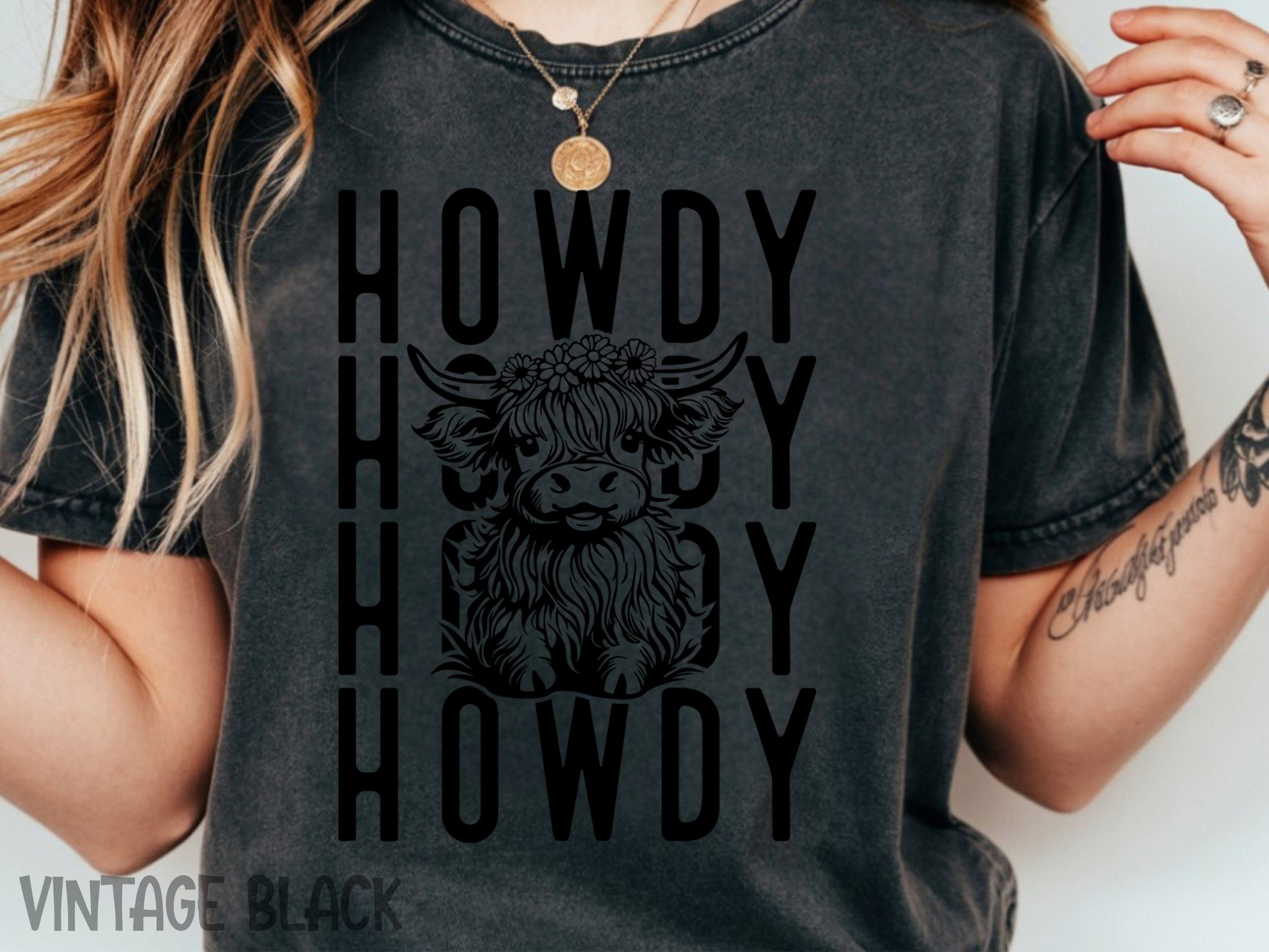 western 007 feathers bows tee