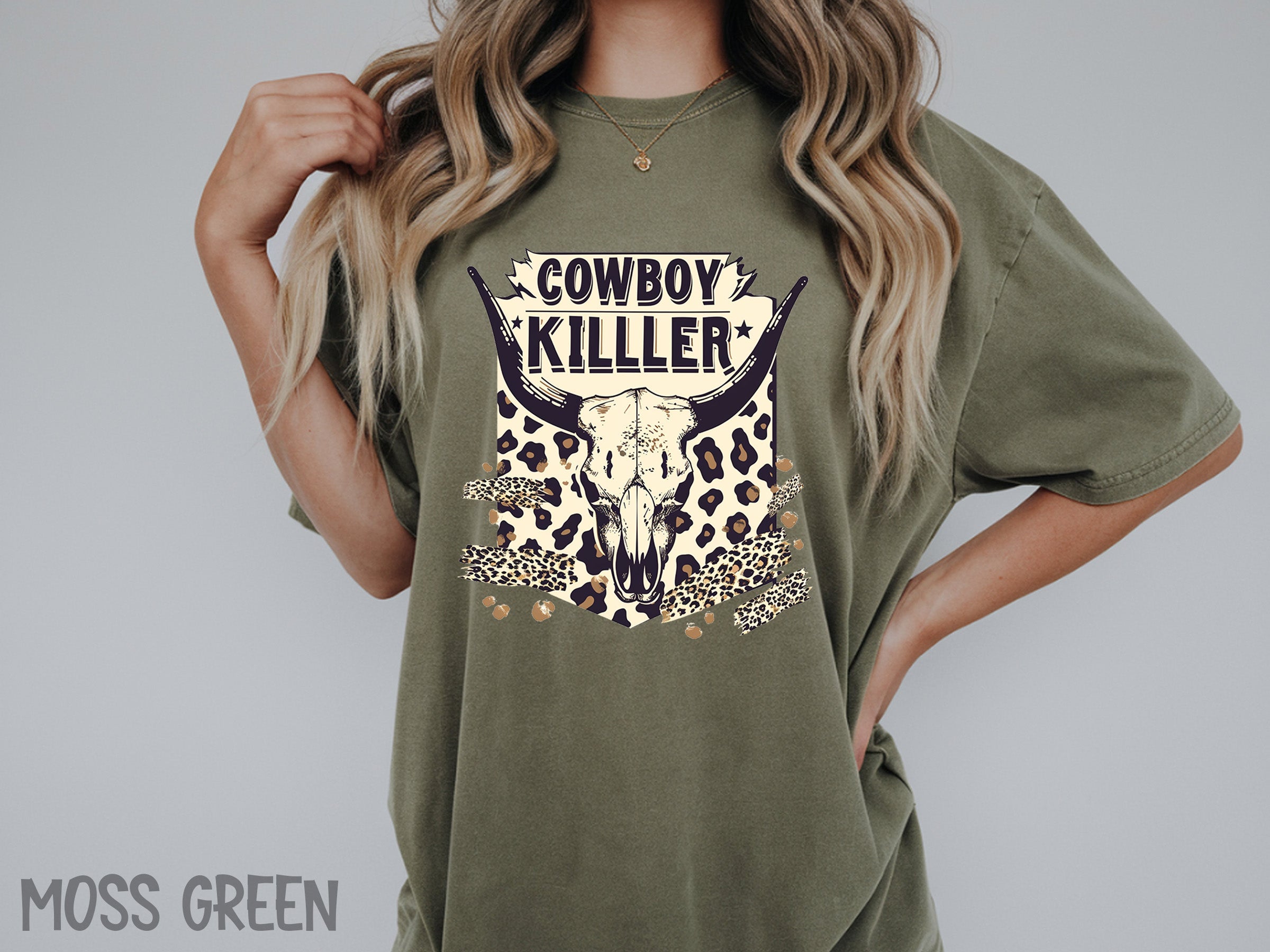 western 009 turquoise western mama tee