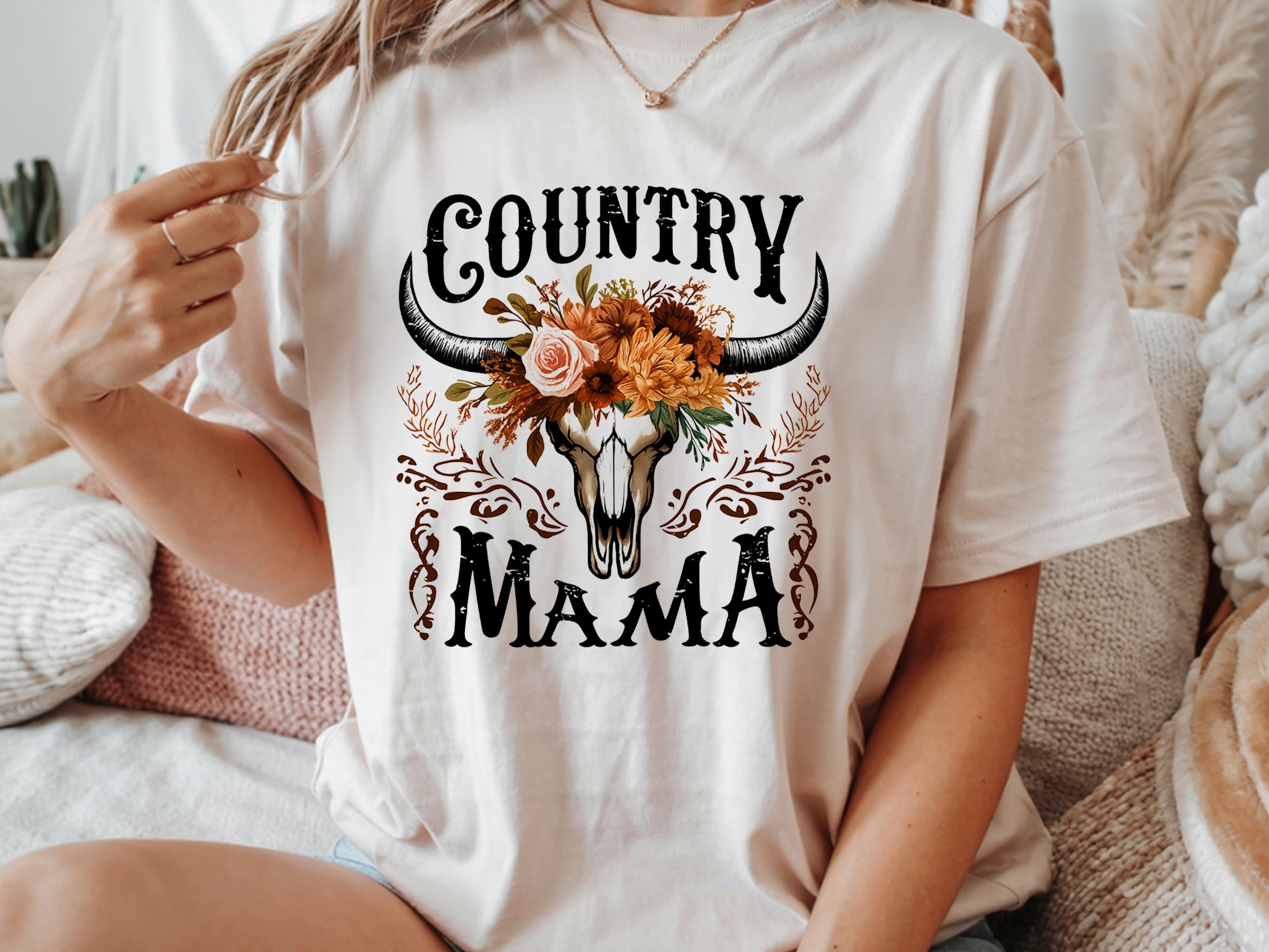 western 037 howdy yall skull friend tee