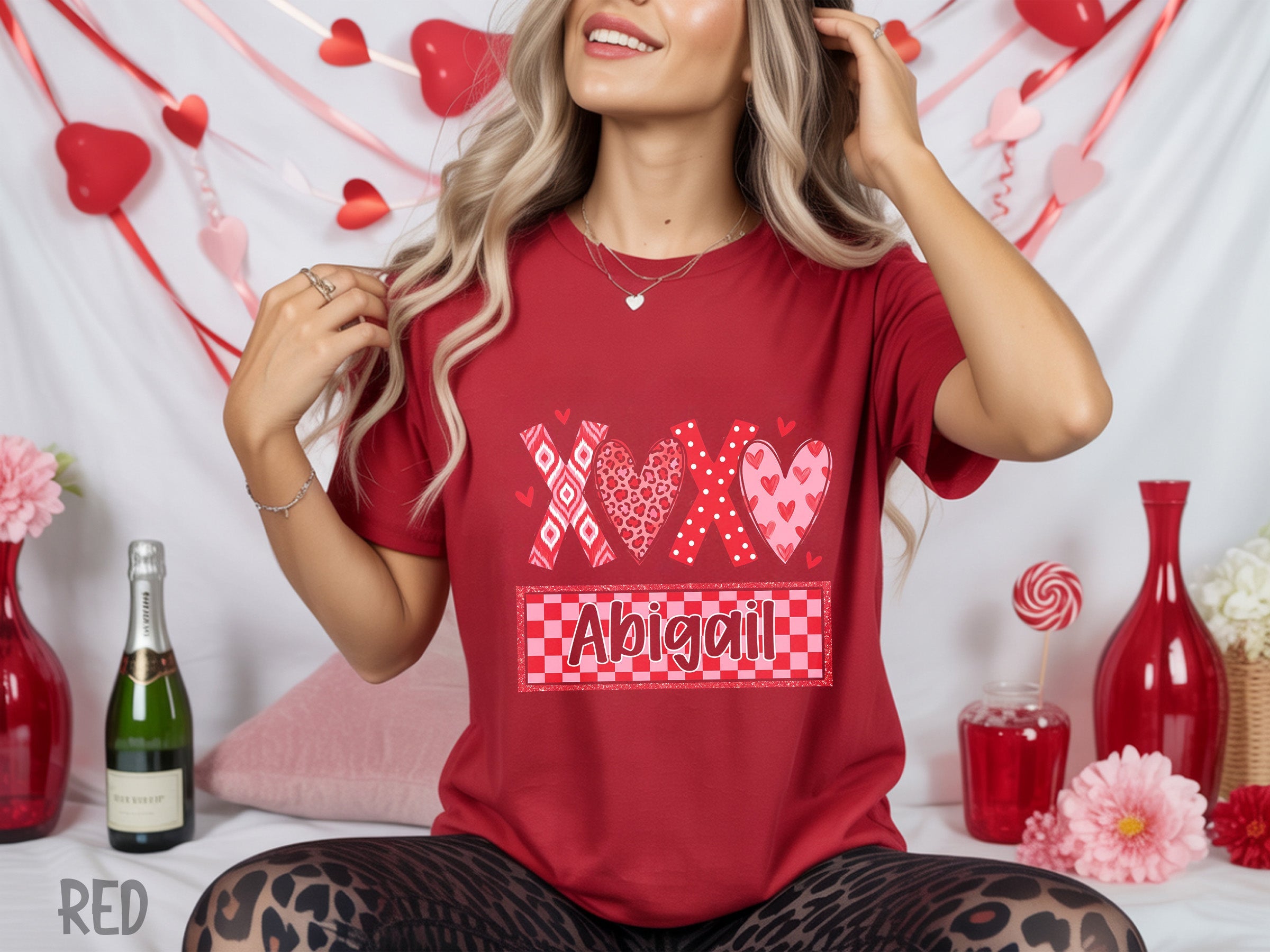 personalized 089 school supply valentine teacher personalized tee