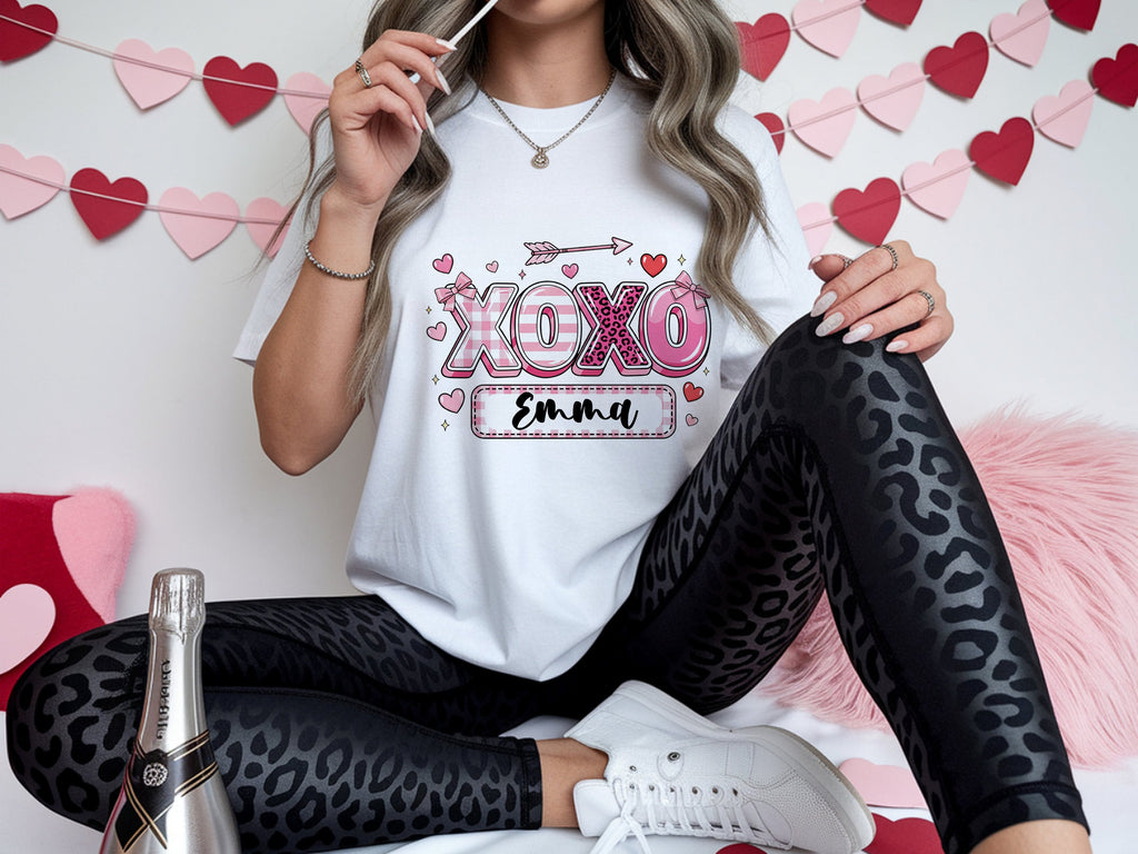 personalized 079 xoxo valentine personalized youth tee