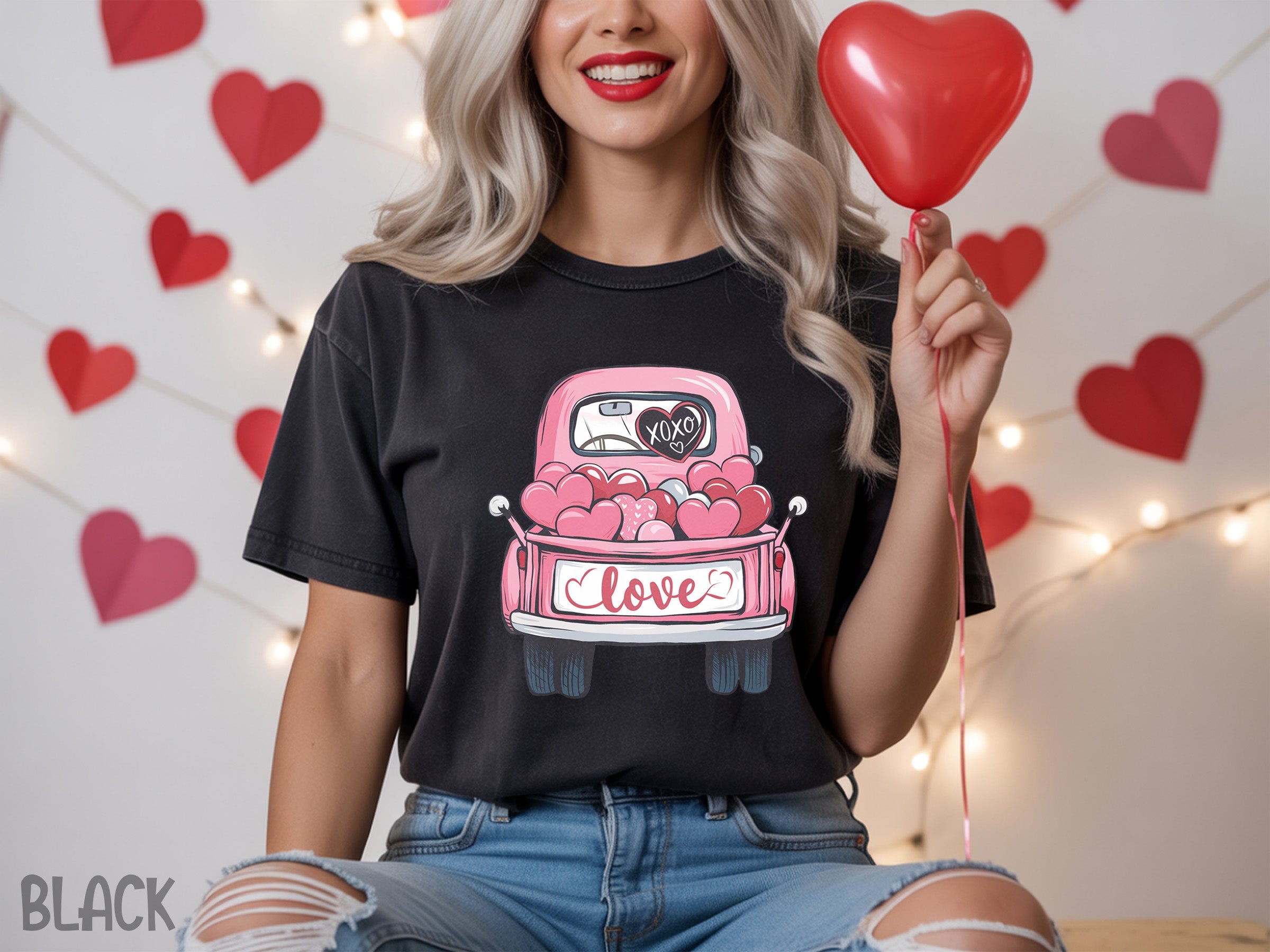valentines 004 valentine s love truck tee