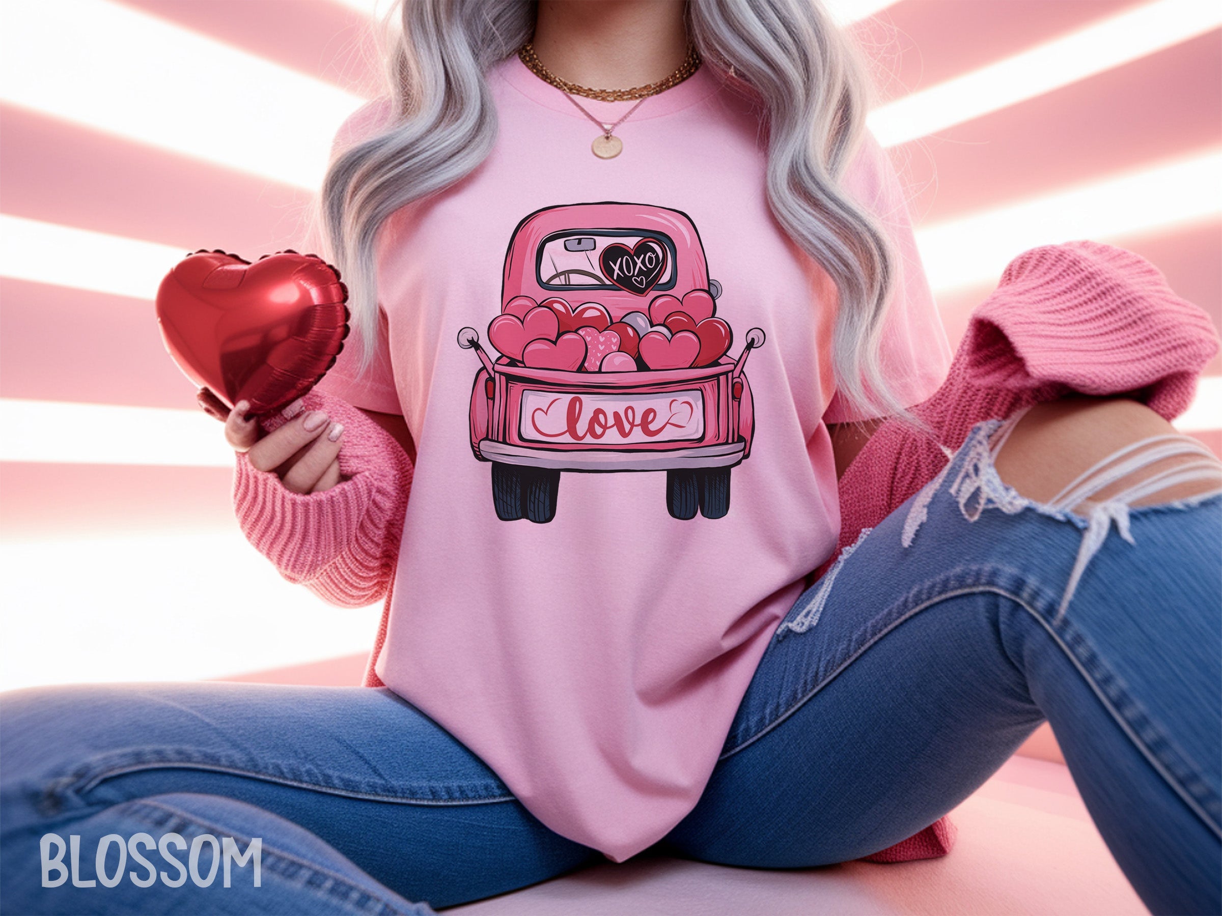 valentines 004 valentine s love truck tee