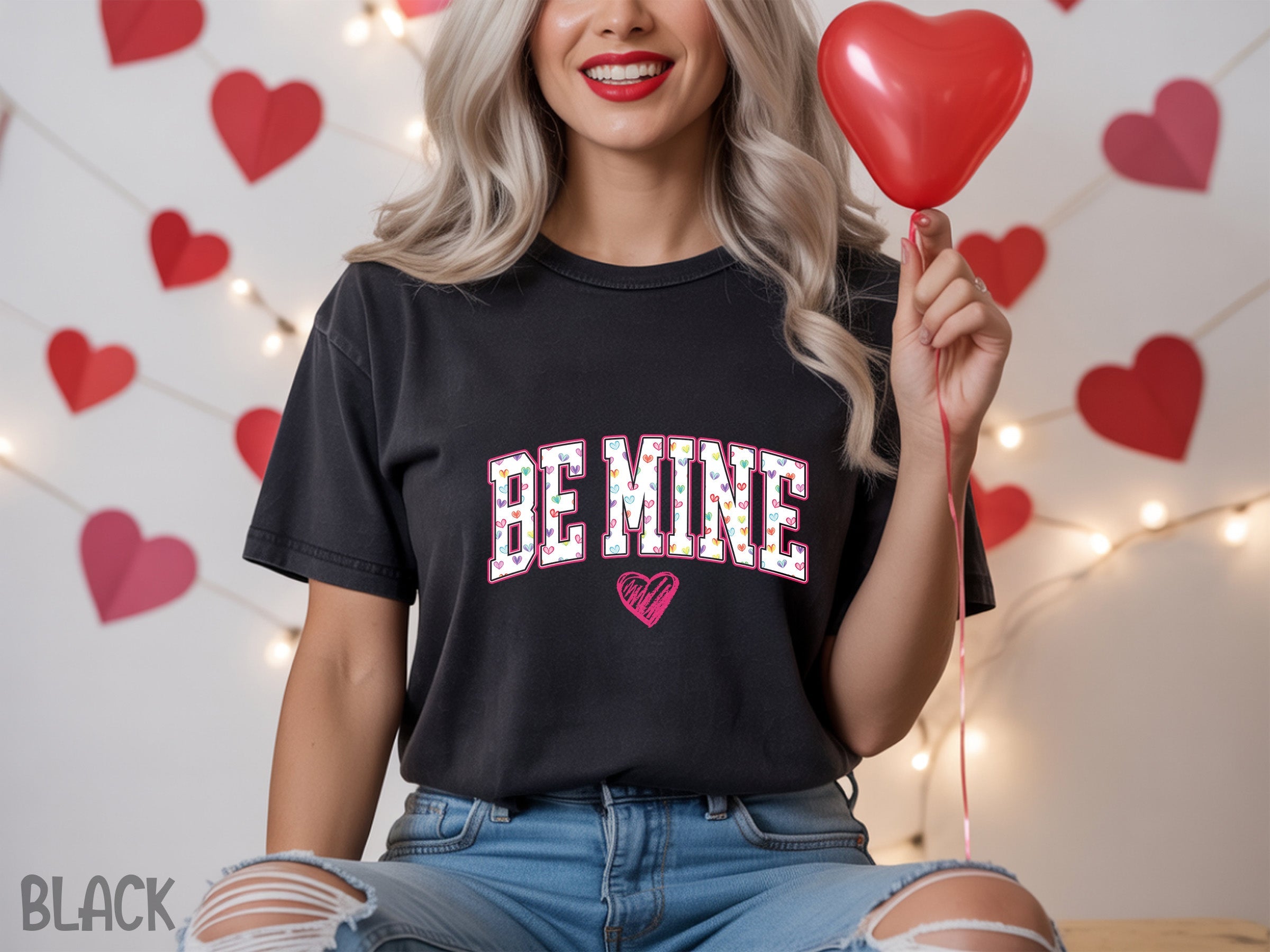 valentines 016 be mine valentines dtf transfer