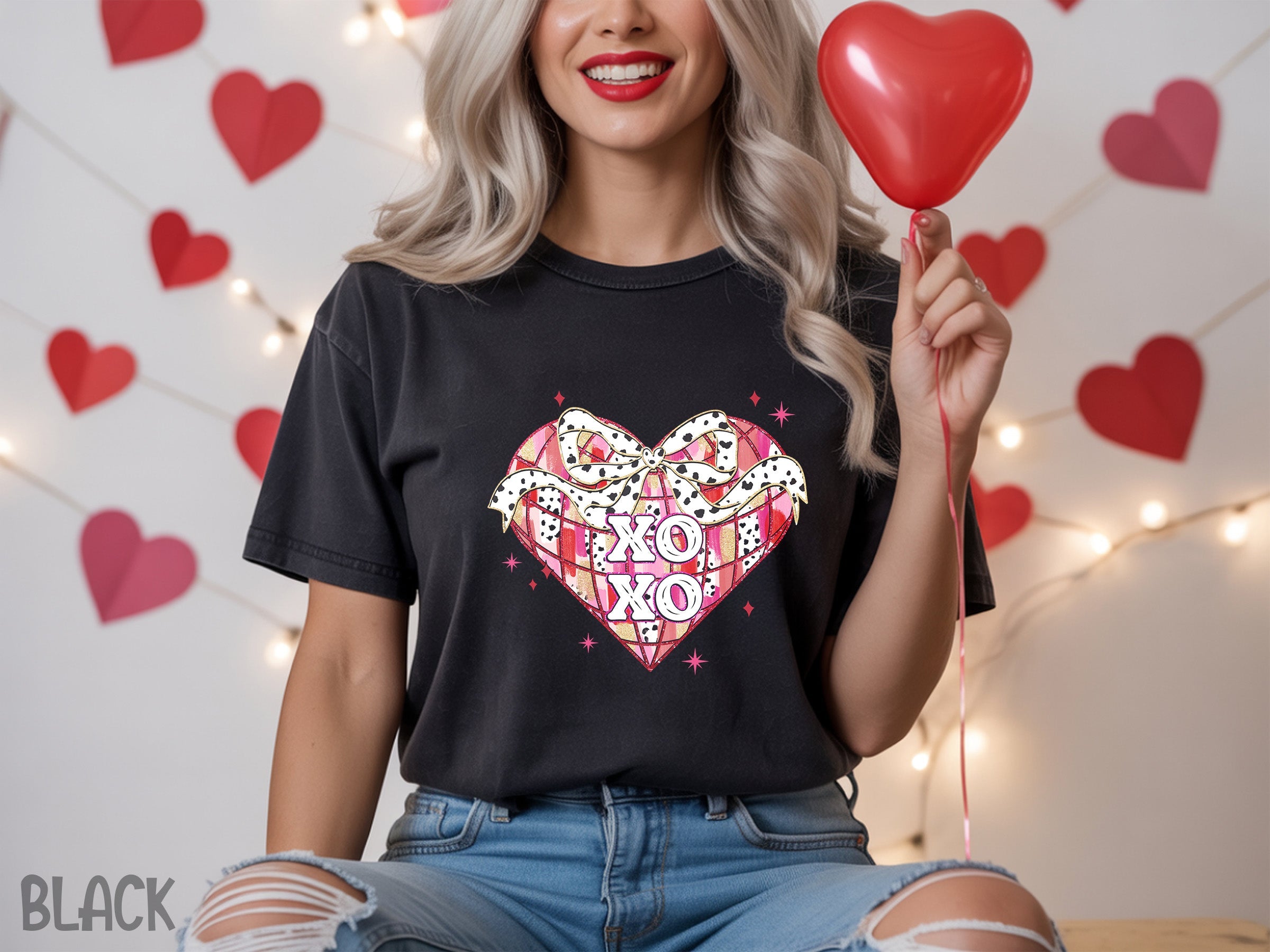 valentines 020 xoxo disco favorite valentine tee