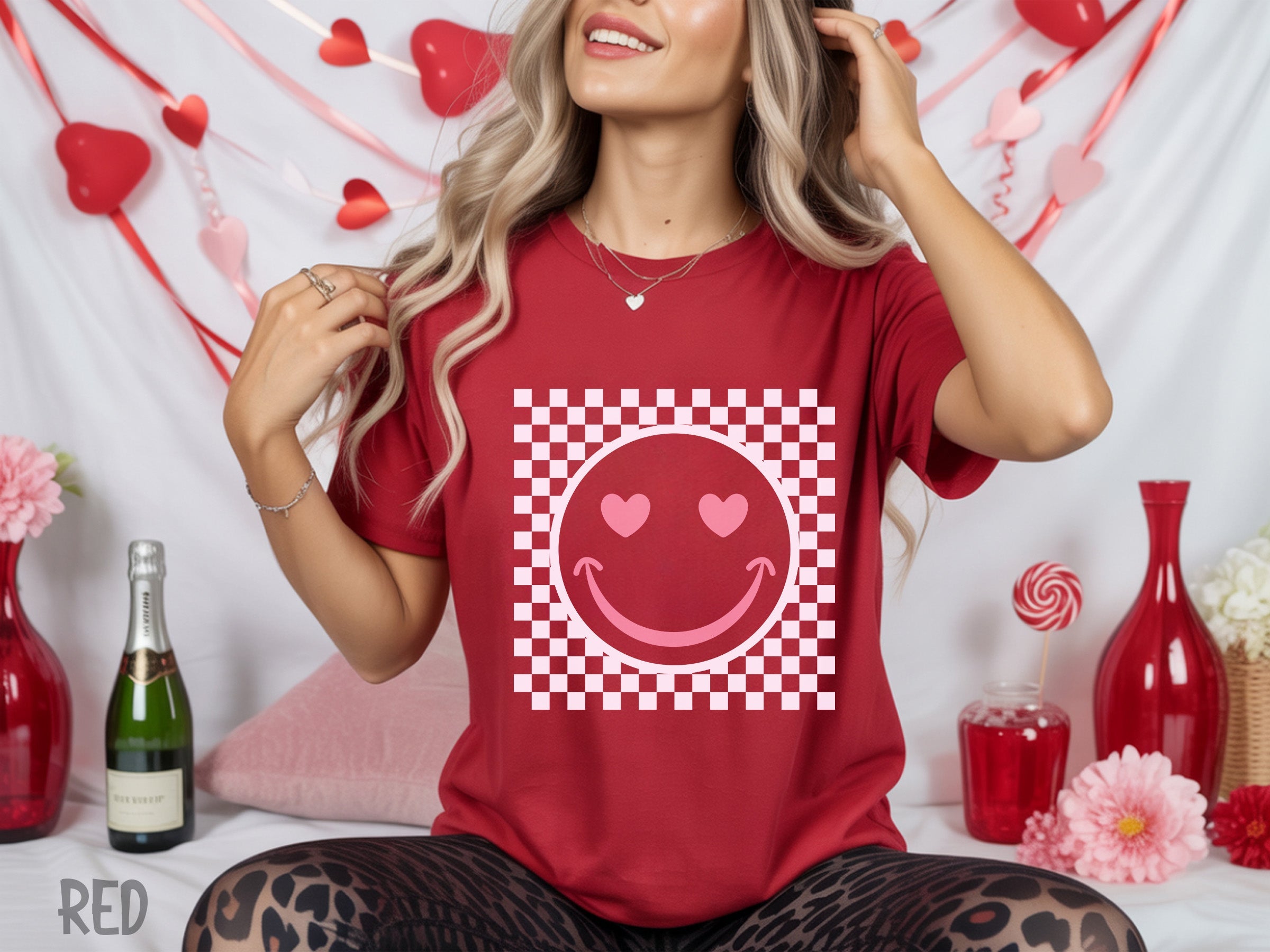 valentines 043 crochet cherry hearts dtf transfer