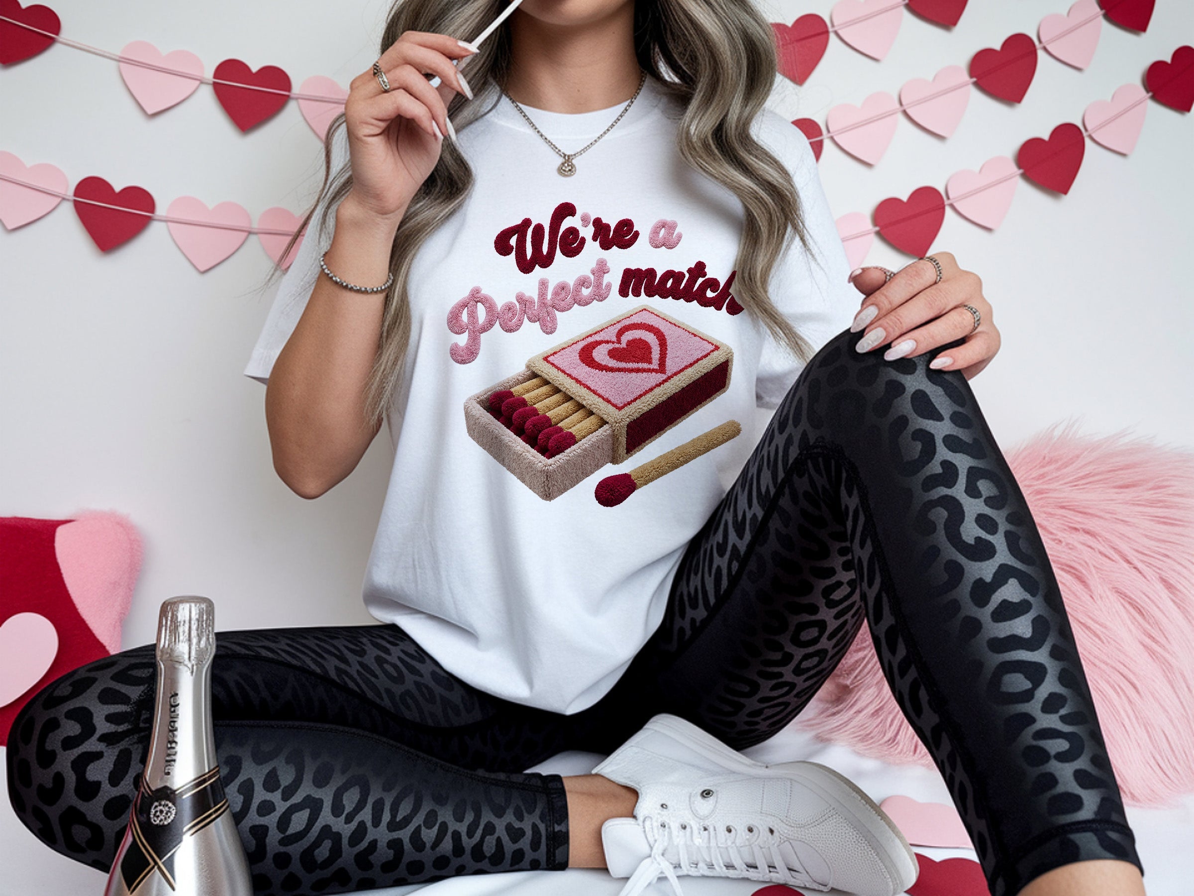 valentines 055 in love silly goose dtf transfer