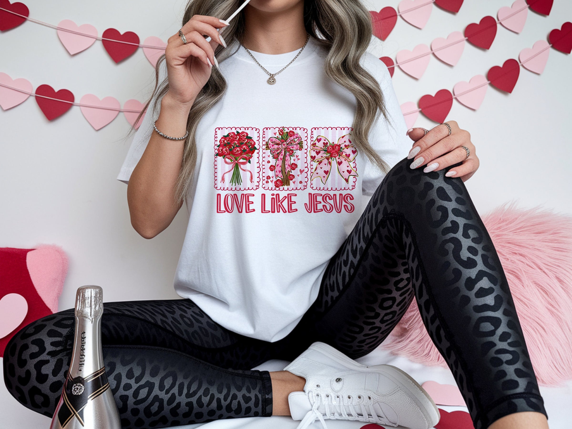 valentines 061 simple valentine bow dtf transfer