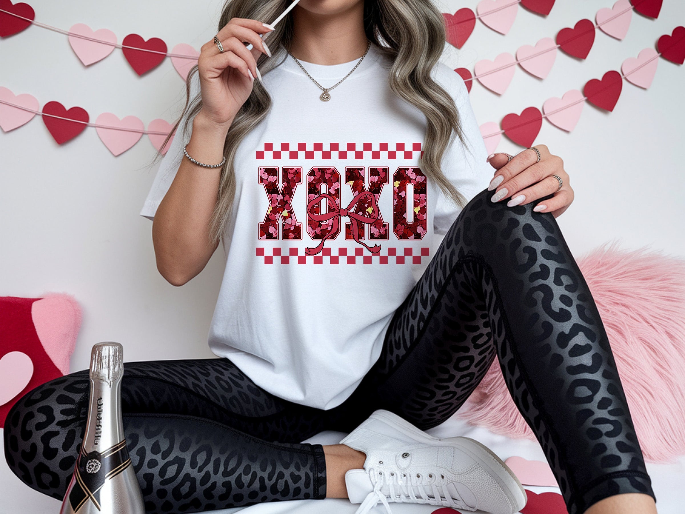 valentines 085 xoxo deer hunter dtf transfer