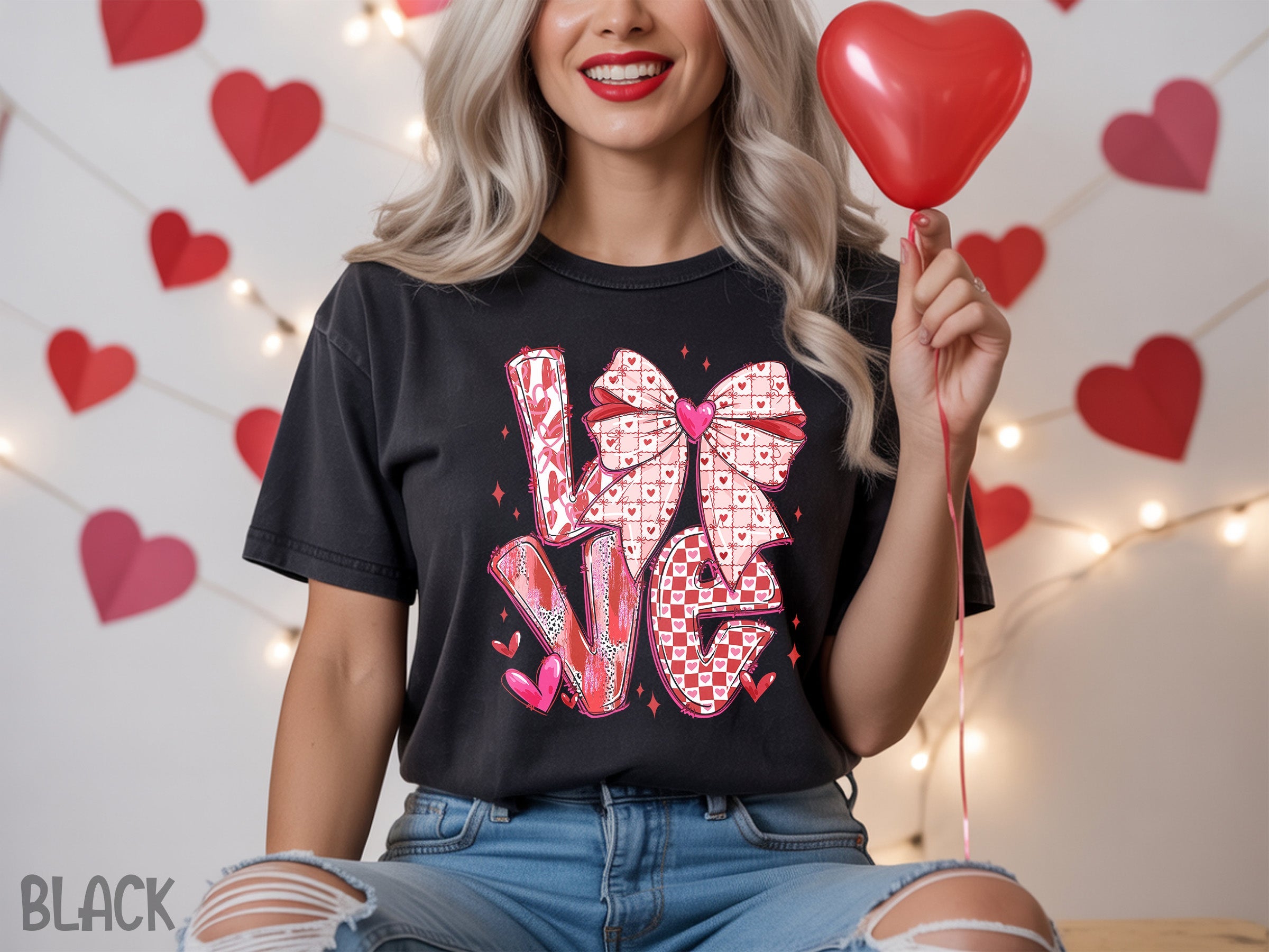 valentines 092 xoxo dtf transfer